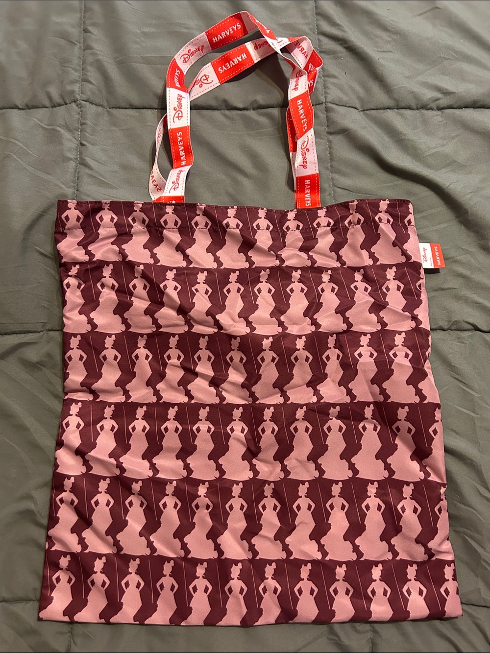 Harveys Pink and Burgundy Disney Tiana Silhouette Shopper Tote